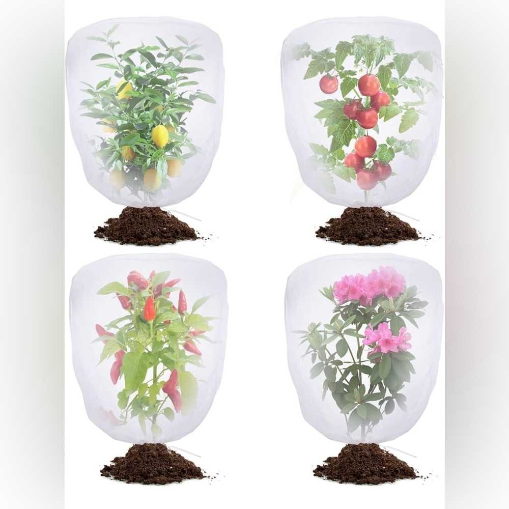 Plant Protection Covers with Drawstring